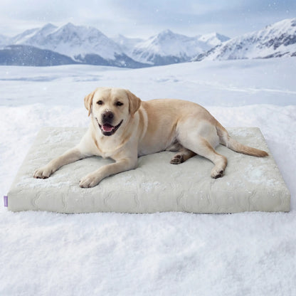 Bedsure Cooling Pet Mat for Dogs – Q-MAX>0.4 Washable Non-Slip Summer Pad for Large Dogs, No Gel or Electricity Required