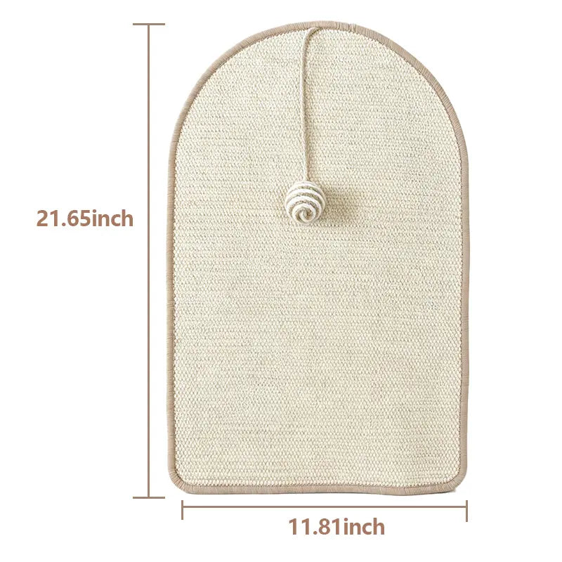 Durable Natural Sisal Cat Scratch Pads for Walls and Sofas - Versatile Claw Grinding Accessories for All Cat Breeds