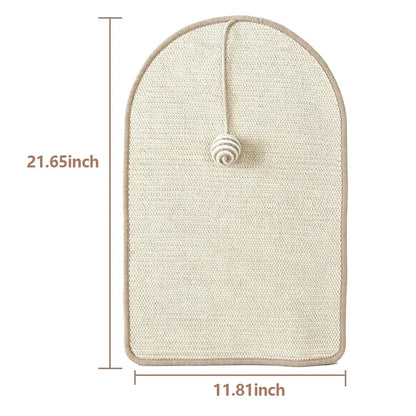 Durable Natural Sisal Cat Scratch Pads for Walls and Sofas - Versatile Claw Grinding Accessories for All Cat Breeds