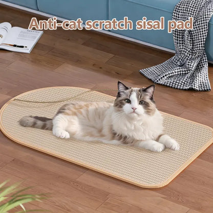 Durable Natural Sisal Cat Scratch Pads for Walls and Sofas - Versatile Claw Grinding Accessories for All Cat Breeds