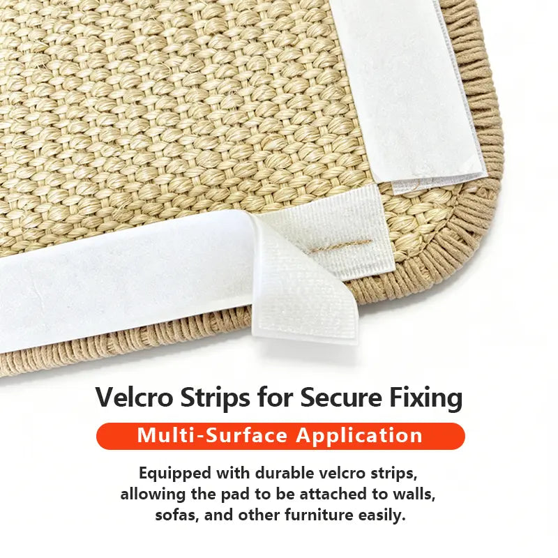 Durable Natural Sisal Cat Scratch Pads for Walls and Sofas - Versatile Claw Grinding Accessories for All Cat Breeds