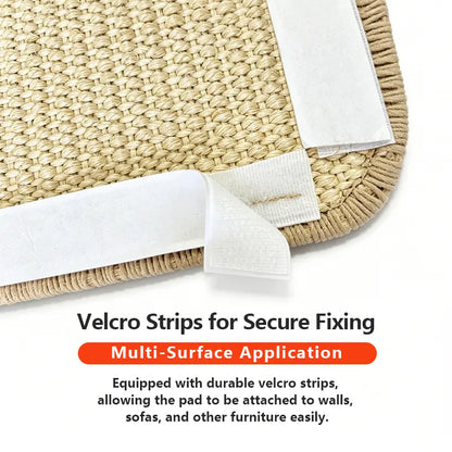 Durable Natural Sisal Cat Scratch Pads for Walls and Sofas - Versatile Claw Grinding Accessories for All Cat Breeds