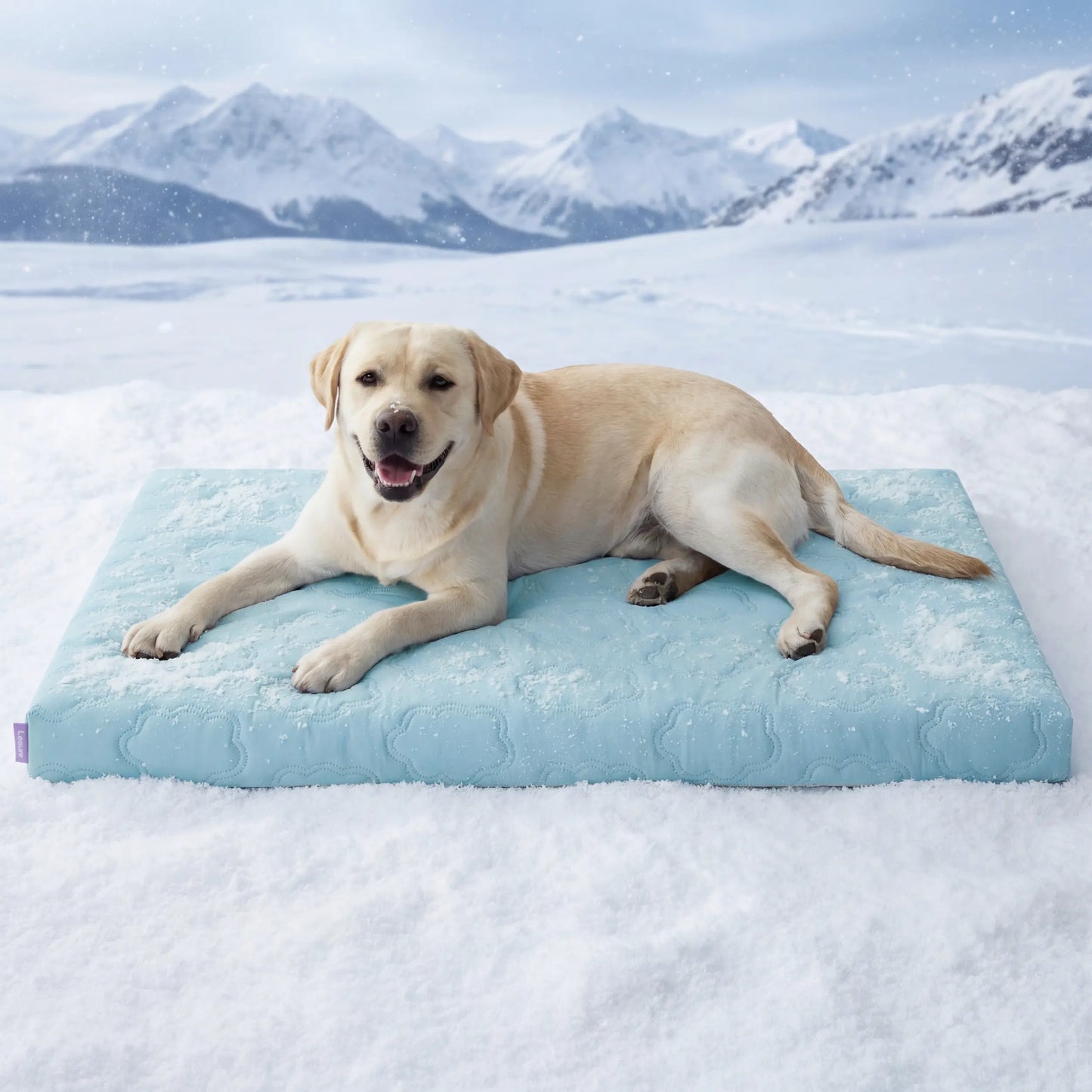 Bedsure Cooling Pet Mat for Dogs – Q-MAX>0.4 Washable Non-Slip Summer Pad for Large Dogs, No Gel or Electricity Required
