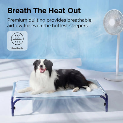 Bedsure Cooling Pet Mat for Dogs – Q-MAX>0.4 Washable Non-Slip Summer Pad for Large Dogs, No Gel or Electricity Required