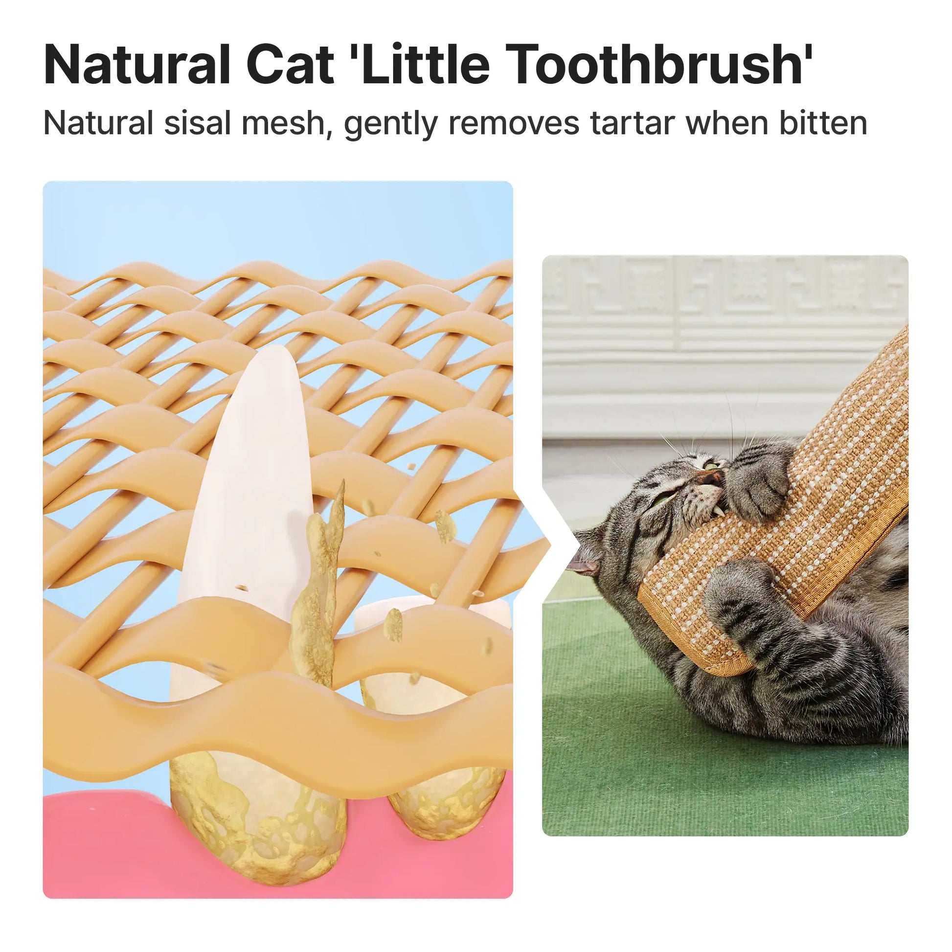 Potaroma Set of 2 Cat Sisal Kicker Toys - Interactive Indoor Chew Toys for Dental Care and Boredom Relief