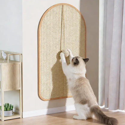 Durable Natural Sisal Cat Scratch Pads for Walls and Sofas - Versatile Claw Grinding Accessories for All Cat Breeds