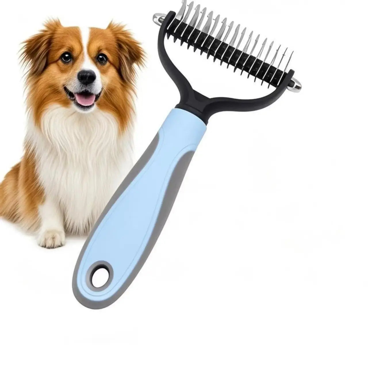 Double-Sided Dog Grooming Hair Removal Comb and Brush - Professional Pet Grooming Tools