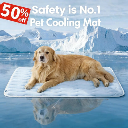 Bedsure Cooling Pet Mat for Dogs – Q-MAX>0.4 Washable Non-Slip Summer Pad for Large Dogs, No Gel or Electricity Required