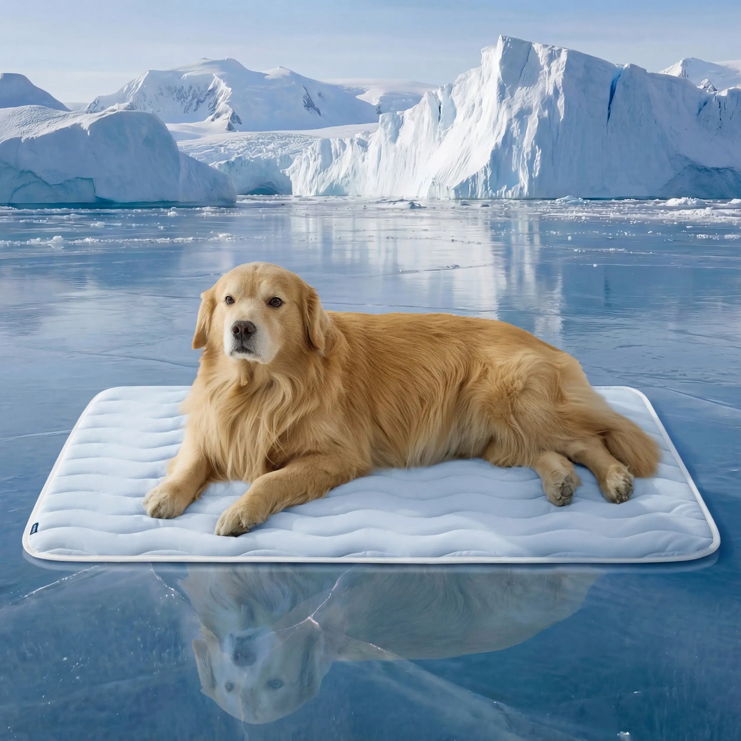 Bedsure Cooling Pet Mat for Dogs – Q-MAX>0.4 Washable Non-Slip Summer Pad for Large Dogs, No Gel or Electricity Required
