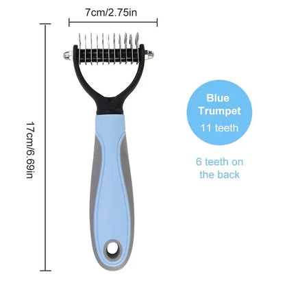 Double-Sided Dog Grooming Hair Removal Comb and Brush - Professional Pet Grooming Tools