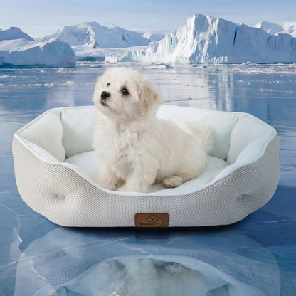 Bedsure Cooling Pet Mat for Dogs – Q-MAX>0.4 Washable Non-Slip Summer Pad for Large Dogs, No Gel or Electricity Required
