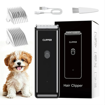 Professional Cordless Pet Clippers for Dog and Cat Grooming - Low Noise, Rechargeable, with Ceramic Blade for Matted and Long Hair