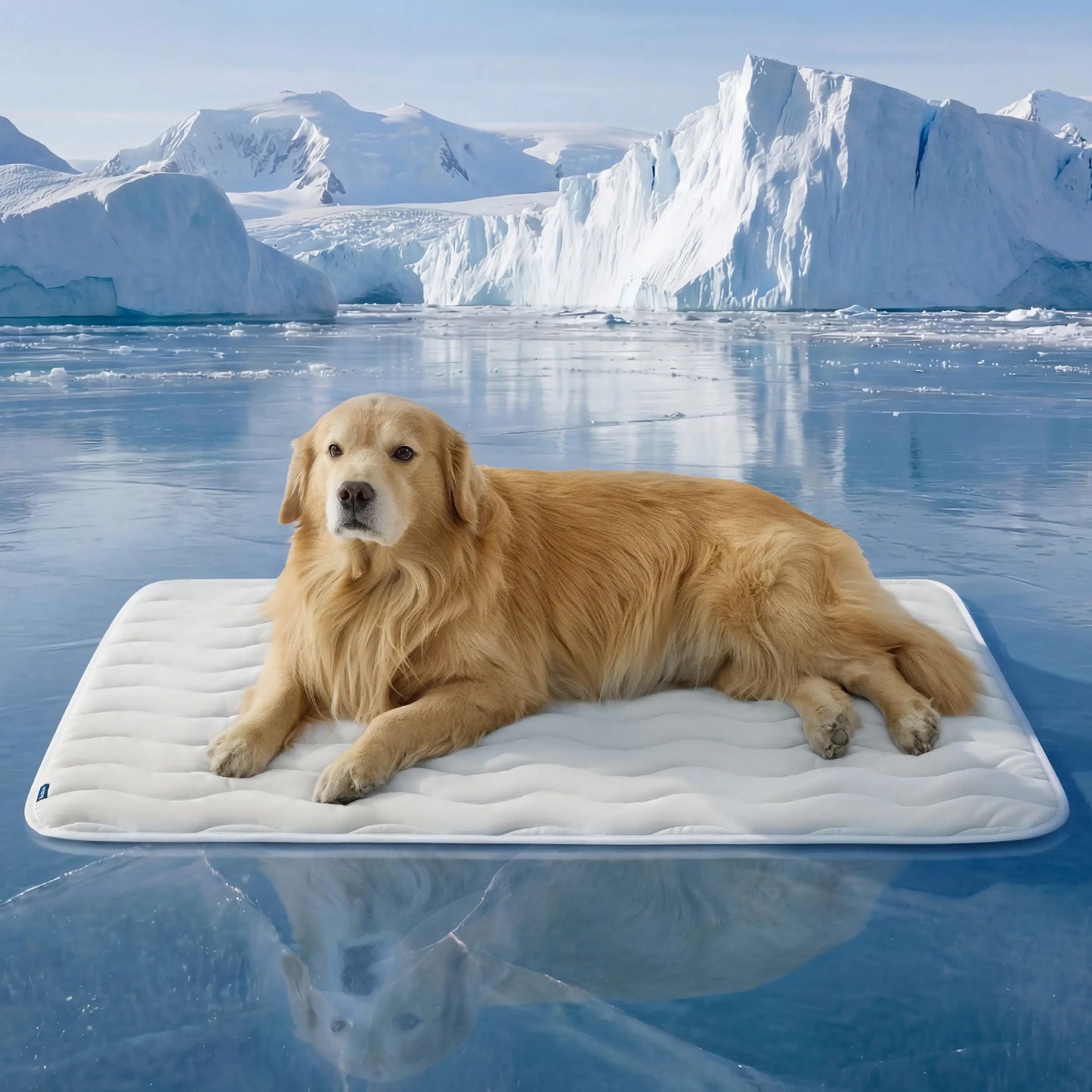 Bedsure Cooling Pet Mat for Dogs – Q-MAX>0.4 Washable Non-Slip Summer Pad for Large Dogs, No Gel or Electricity Required