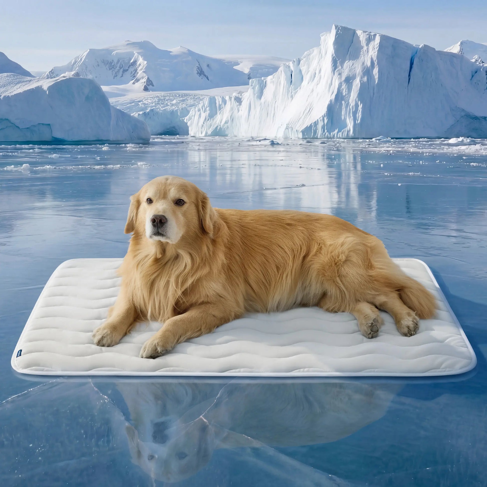 Bedsure Cooling Pet Mat for Dogs – Q-MAX>0.4 Washable Non-Slip Summer Pad for Large Dogs, No Gel or Electricity Required